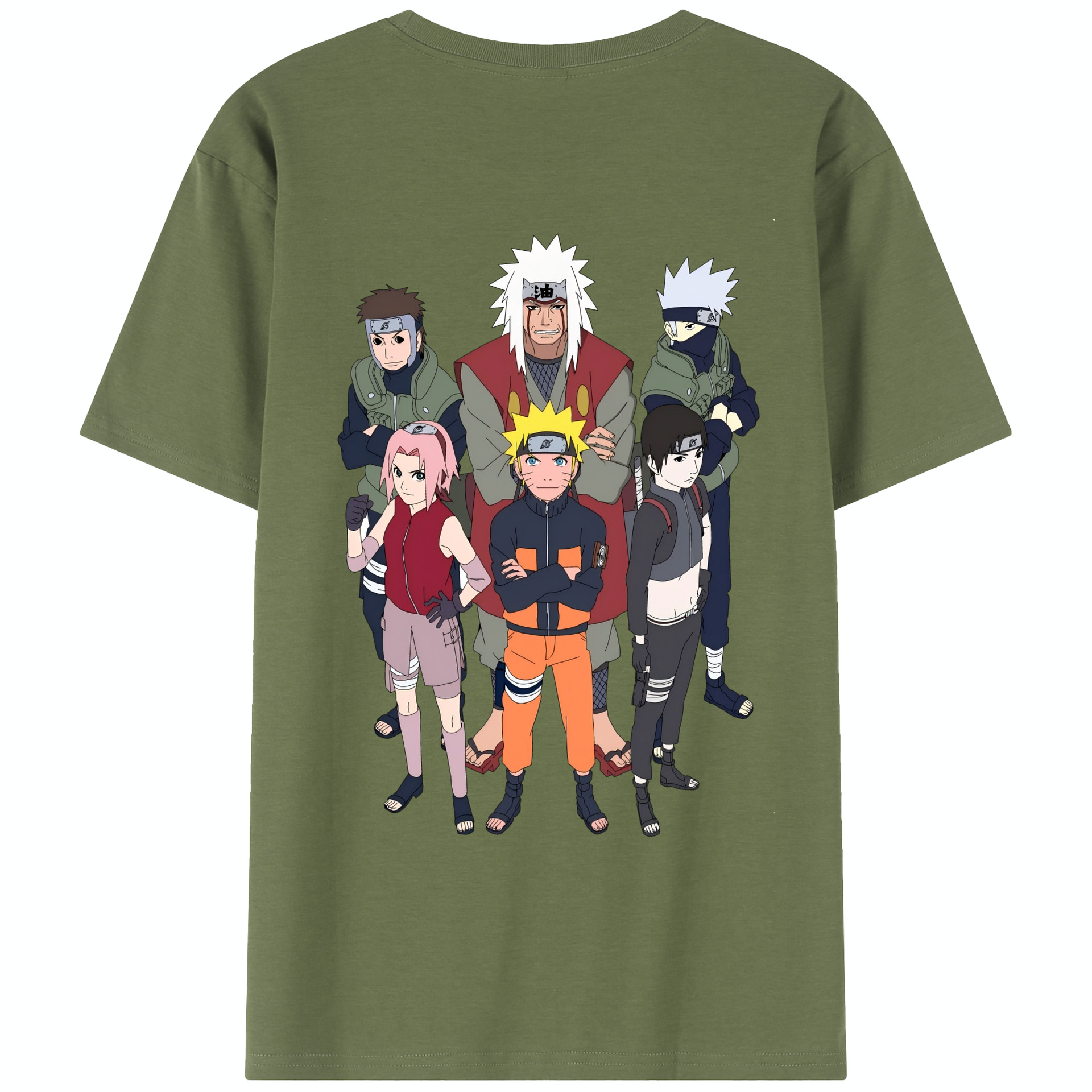 （画像用） NARUTO -ナルト- うずまき ナルト Uzumaki Naruto 綿100％半袖Tシャツ（背面プリント）